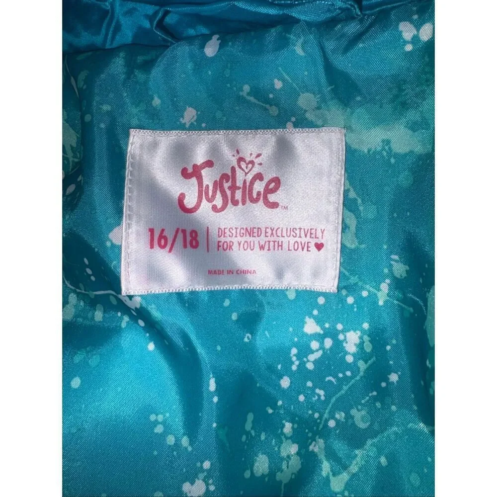 Justice Quilted Puffer Jacket